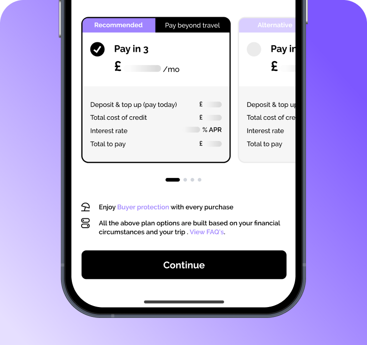 Vuelo app screen on a phone